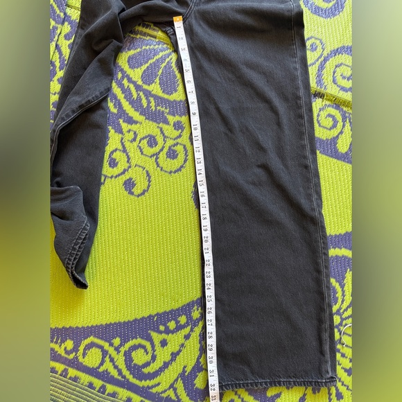 Levi's Ribcage Wide Leg Jeans Black Size 29 High-Rise 90s-inspired Casual - Picture 12 of 12